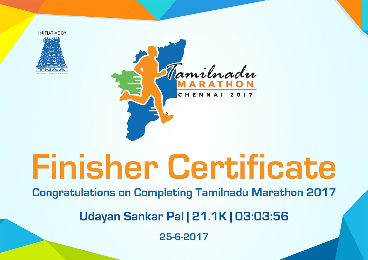 Tamilnadu Marathon 2017