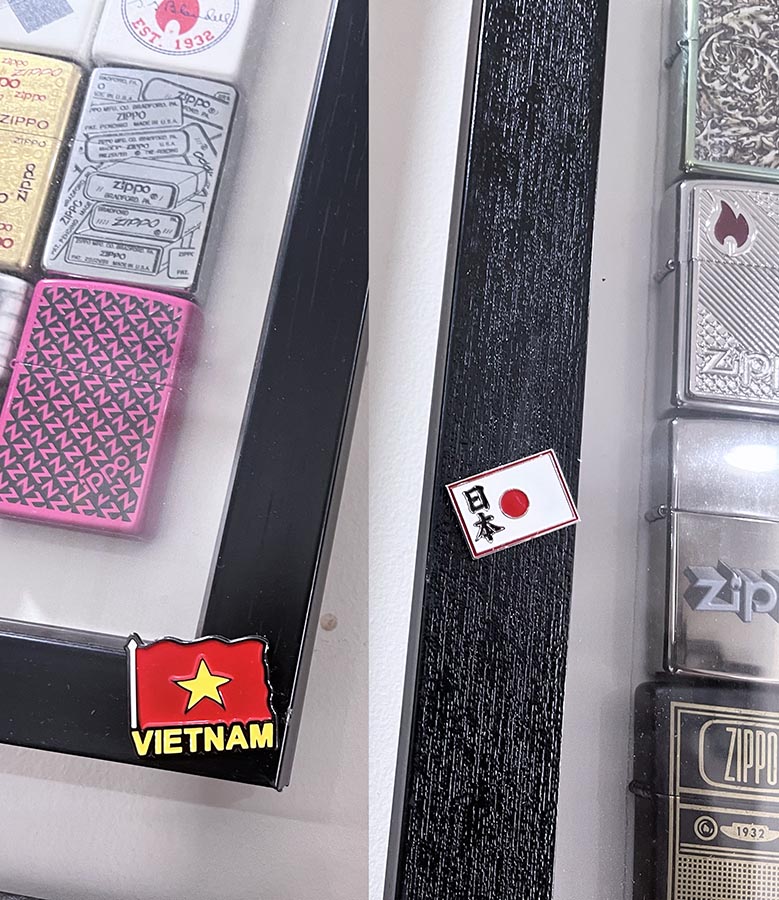 Pins from Countries Visited